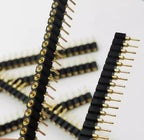 Spacing 2.54mm Round Hole Pin Header Double-Headed Pin Round Pin Header Gold-Plated Round Hole Header 1x2P 3P 4P 5P 6P 7P 1X40P