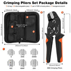 618 Mega Sale SN Ratchet Electrician Crimping Tool Set for Insulated and Non-Insulated Terminals, Molex Open Dupont Connectors