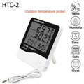 Indoor LCD Digital Thermometer Hygrometer - Electronic Temperature & Humidity Meter Sensor Gauge Weather Station for Home