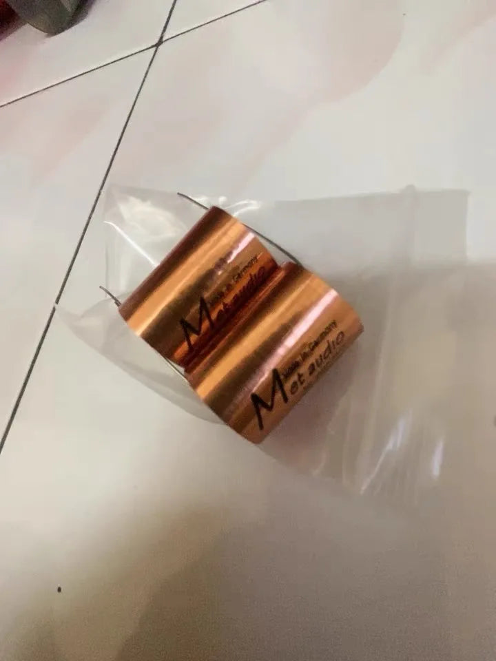 Golden high-quality metallized film power amplifier frequency divider audio capacitor stepless 0.22-22uf MKP capacitor