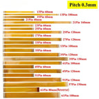 0.3mm Pitch 13 21 23 25 27 21 33 39 45 51 Pin Ffc Fpc Flexible Flat Cable Gold Plated Ribbon Cable