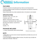 XZG LA42DWQ-22 1K 2K 5K 10K 22mm Diameter Pots Rotary Potentiometer Converter Governor Inverter Resistance Switch