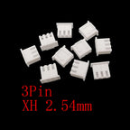 100Pcs JST XH 2.54mm Pitch 2/3/4/5 Pin Plastic Shell Male Plug Female Jack Socket Terminals Housing Wire Connector XH2.54 White