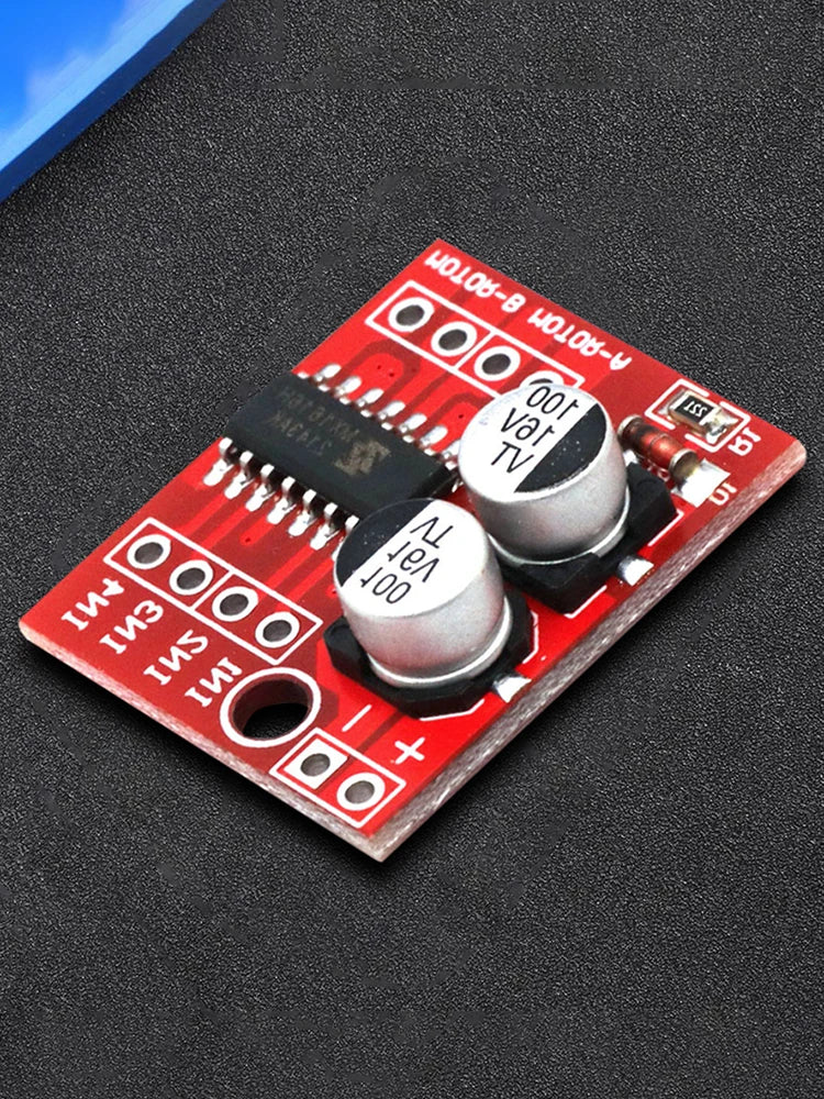 L298N 2-Way DC Motor Driver Module DC 2V-10V 1.5A Driver Module PWM Speed Dual H-Bridge Stepper Motor Driver