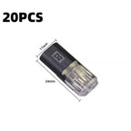 1-50 Pack of H2 2-Pin Pluggable Wire Connectors, Nylon Insulated Copper Quick-Connect Terminal Blocks, Suitable for Low-Voltage