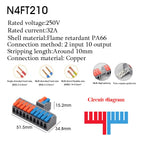 1/5PCS Wire Connector Electrical Cable Led Connectors Mini Terminals Blocks Quick Wiring Push-in Docking Butt Electrician Tools