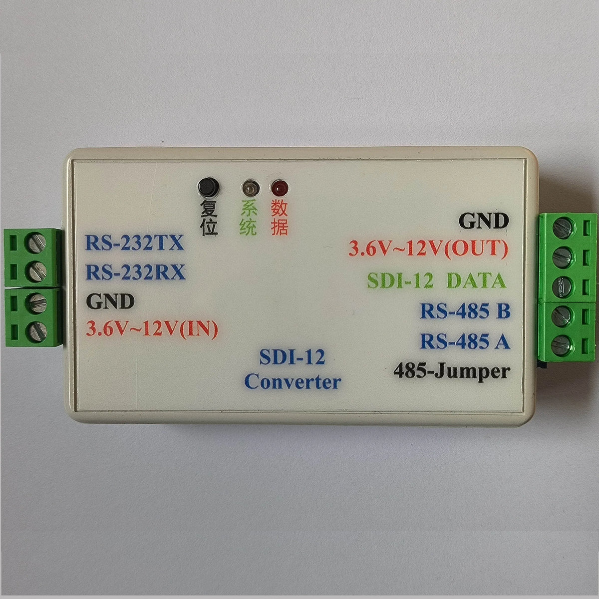 RS232 TTL RS485 to SDI-12 Protocol Capture Debugger Multifunction Converter