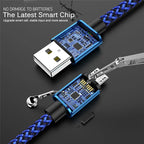 Micro USB 2.4A Fast Charging Cable Nylon Data Cable Cord For Samsung Galaxy A3/A5/A7 Android Phone Mobile Devices 1M 2M 3M