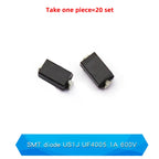 20PCS M1 M2 M4 M7 S4 SMA 1A 1N4001 4002 4004 4007 SS12 SS310 RS1M RS2M ES1D ES1J US1M SMD Schottky Rectifier Diode DO-214AC