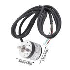 600P/R Magnetoelectric Incremental Rotation Encoder 5V‑24V  2‑Phases Shaft 6mm Magnetoelectric Rotation Encoder Sensor