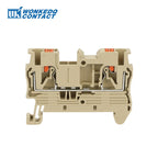 10Pcs PT2.5 DIN Rail Terminal Block Push-in Connector 2.5mm² Cable Screwless Plug Electrical Wire Connect NS35 PT 2.5