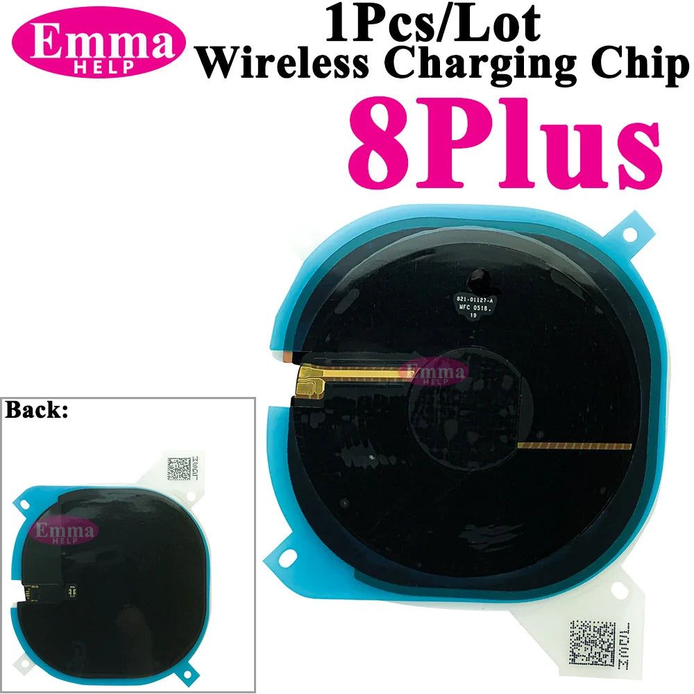 EmmaHelp 1pc For iPhone 13 Pro Max 16 14 15 8 Plus XR Wireless Charging Coil With Volume Flex Flash Charger Panel Sticker