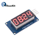 1/5/10PCS TM1637 LED Display Module 7 Segment 4 Bits 0.36 Inch Clock RED Anode Digital Tube Four Serial Driver Board Pack