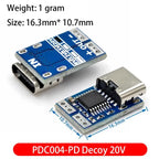 Type-C PD decoy module PD23.0 to DC DC trigger extension cable QC4 charger 9V 12V 15V 20V PDC004-PD