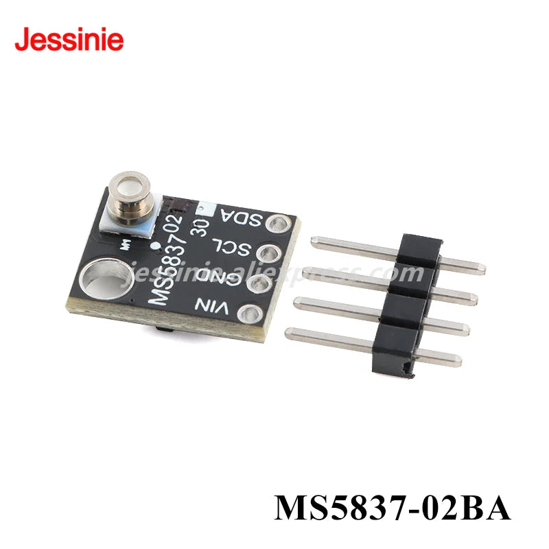 2pcs/1pc MS5837 02BA 30BA High Precision Gas/Liquid Waterproof Pressure Sensor Module  300~1200mbar 0~30bar I2C Communication