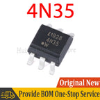 10pcs 4N35 4N35S-TA1 SMD-6 Transistor Output Optocouplers SMD New and Original IC Chipset