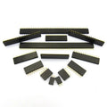 100pcs 2.54mm Single Row Straight 0.1" Reflow Rohs Gold PCB Connector PH8.5 2/3/4/5/6/7/8/9/10/12-40P Female Pin Header Socket
