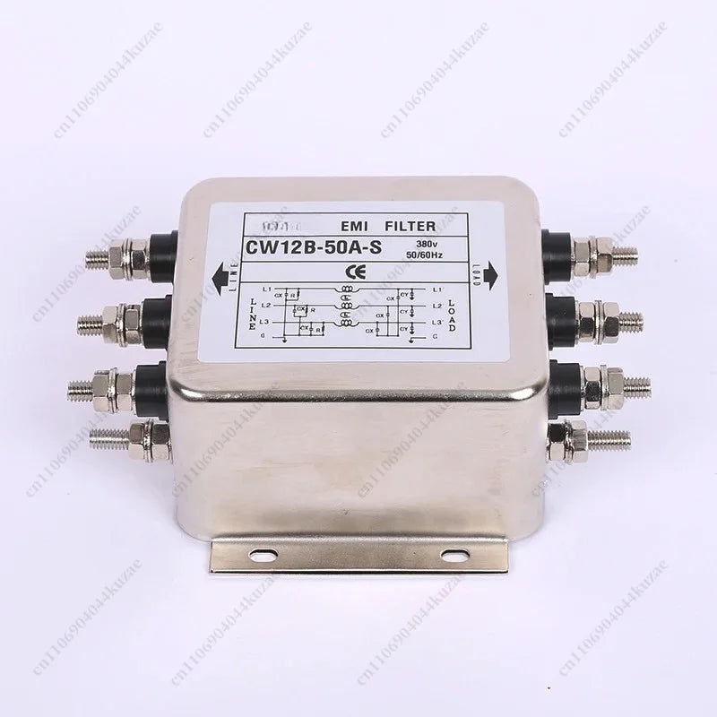 CW12B-60A-S EMI Filter, 380V Three-phase 3/4-wire AC Anti-interference Filter for Servo and Inverter