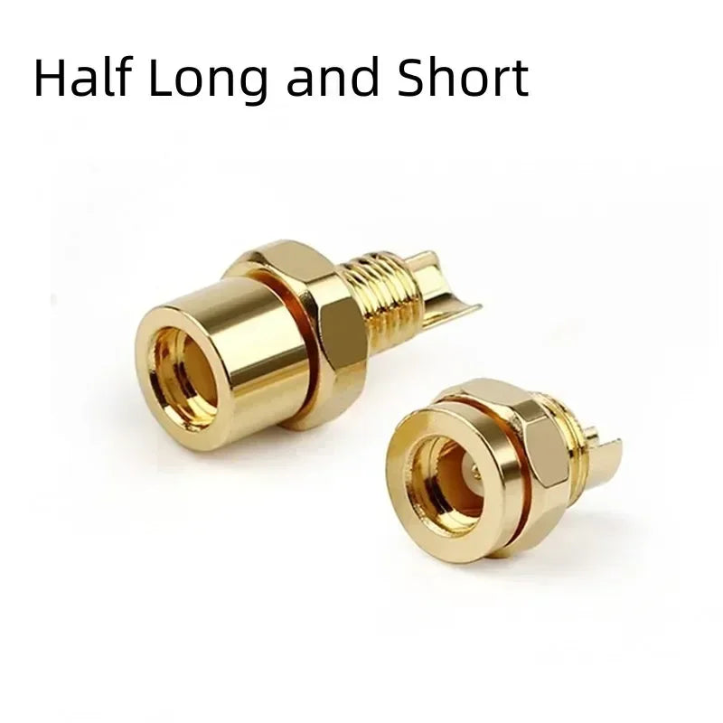 10pc MMCX Connector Earphone Female PCB Mount Pin Headphone Plug IE800 Long Short Type Beryllium Copper Wire Conector