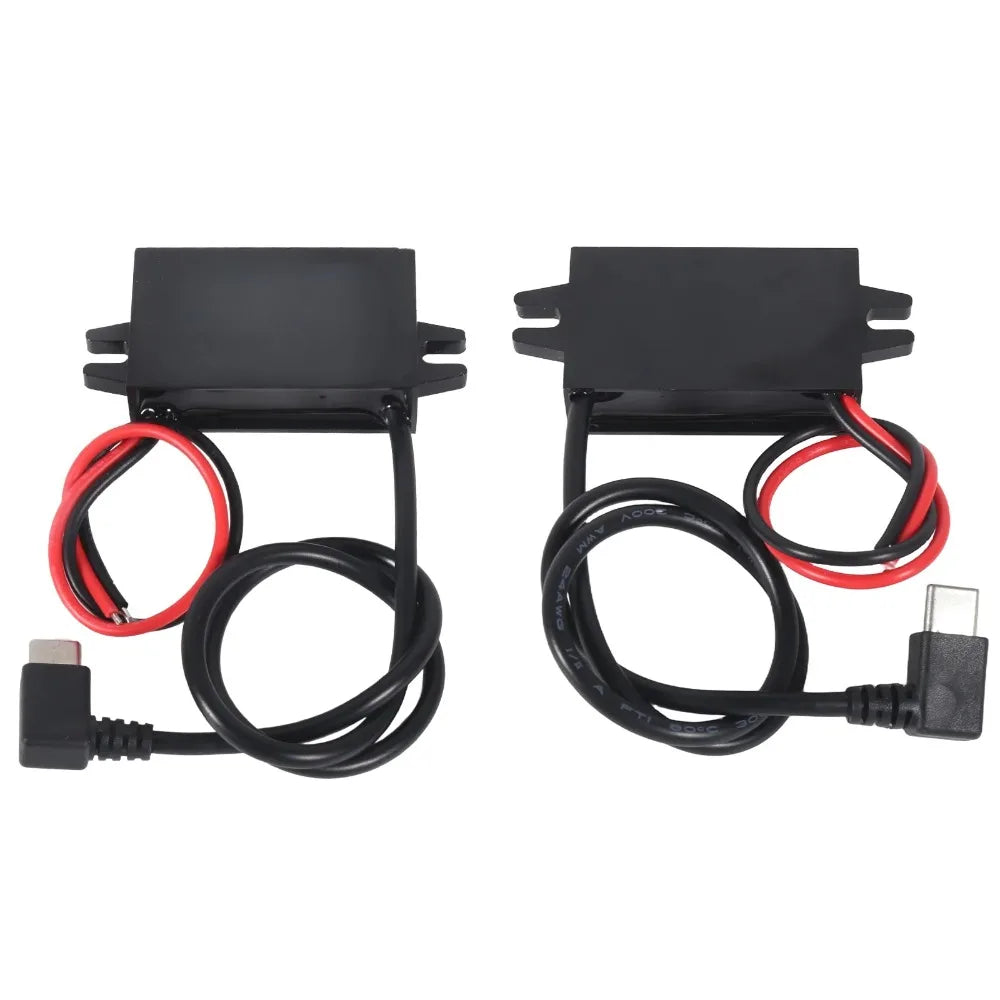 12V to 5V 3A Converter DC-DC Step Down Module Power Adapter USB-A Female/Type C/dual USB/open Wire Connector Low Heat Waterproof