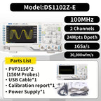 RIGOL DS1102Z-E/DS1202Z-E Digital Oscilloscopes 2Ch 100M/200M BandWidth 24Mpts Depth Support RS232/UART/I2C/SPI Bus Decoding
