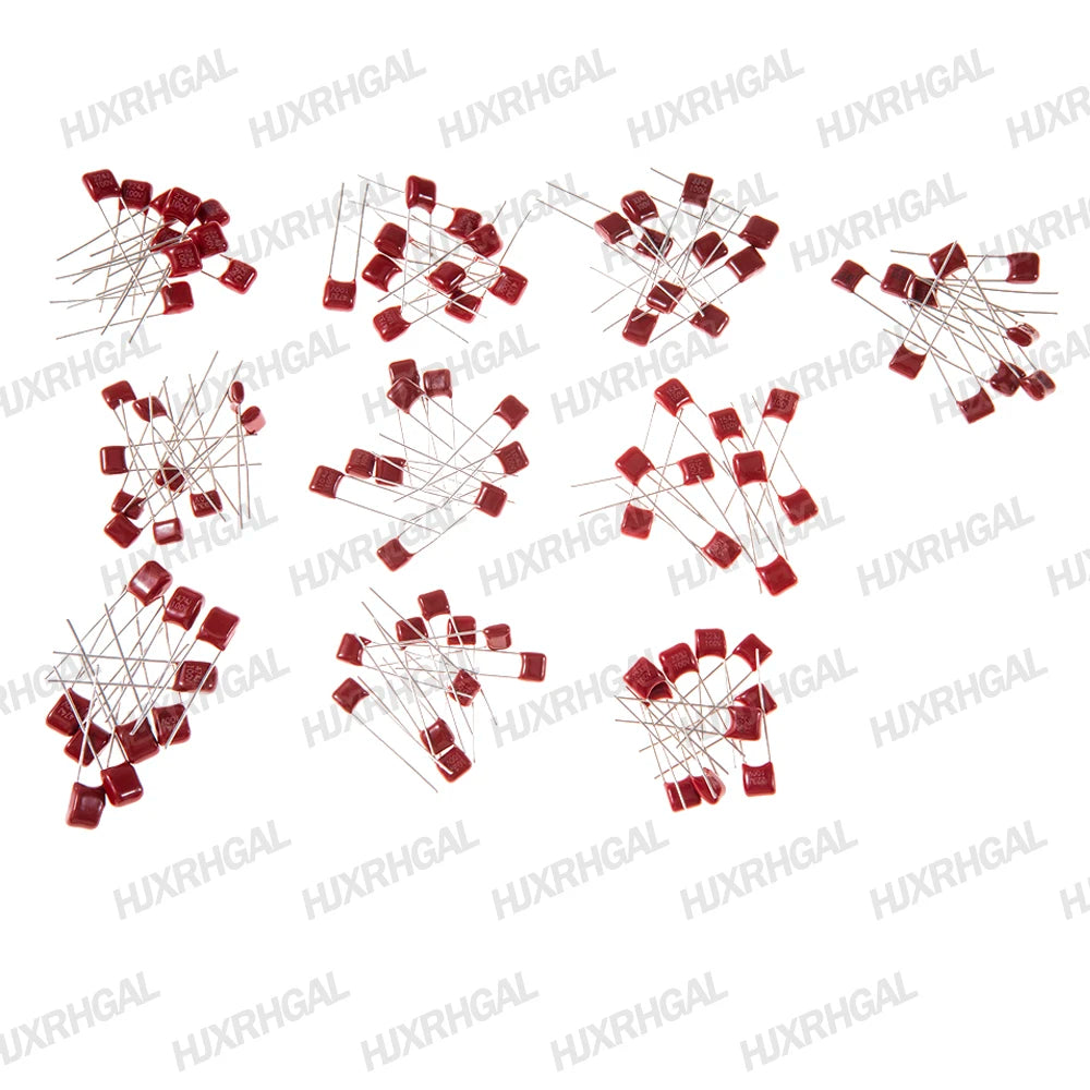 KIT 100PC=10value*10PCS Metallized Polyester Film Capacitors CBB Assortment Kit 100V 10nF ~ 470nF