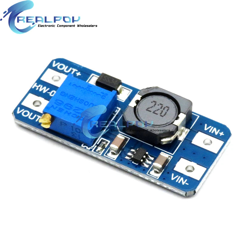 MT3608 DC-DC Adjustable Boost Module 2A Boost Plate Step Up Module TYPE-C / MICRO USB 2V-24V to 5V 9V 12V 28V TP4056 5V 1A 18650
