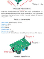 AC-DC 3.3V/5V/12V Precision Buck Converter AC 220v to 5v DC step down Transformer power supply module 1A 12W