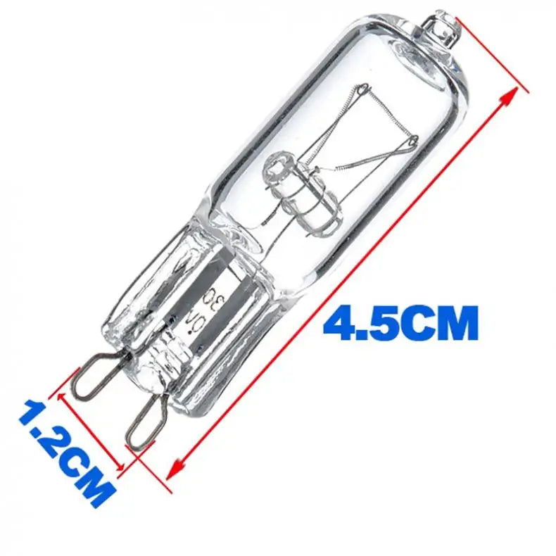 10pcs G9 25W 40W 60W Halogen Light Bulbs 2 Pin Base Warm White Small Bulb Lamps for Chandeliers / Cabinet Clear Frosted Lights