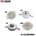 IR Infrared 850Nm 940Nm High Power LED Chip 3W5W10W20W50W100W Emitter Light Lamp Matrix  45x45mil for 730nm Night Vision Camera
