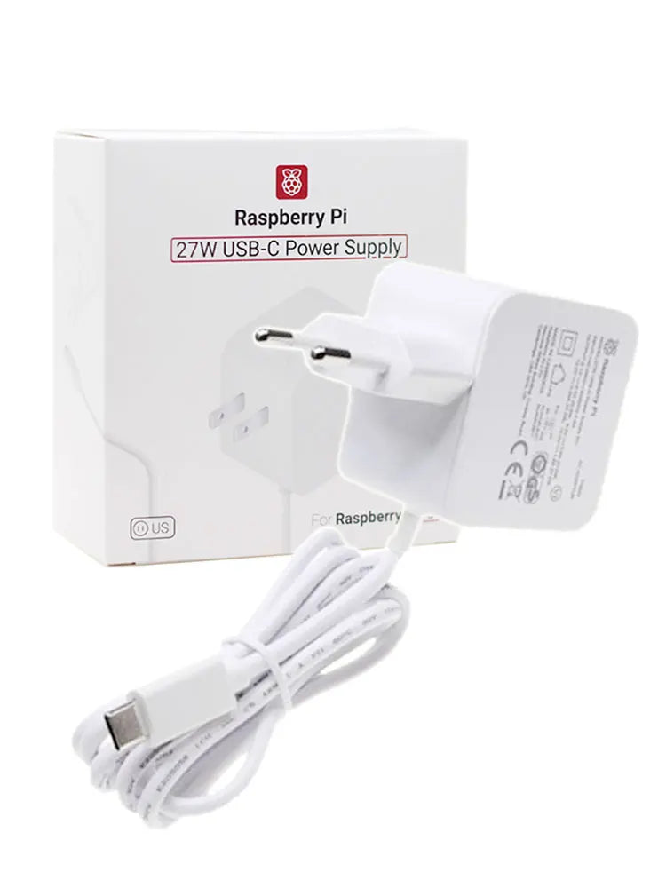 Official Raspberry Pi 5 Power Supply 27W Supports PD Standard USB-C PD 5.1V5A for RPI 5