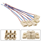 10Pcs G9 Lamp Holder Base Including Cable For Halogen Lamp And LED 250V 2A 500W G9 Ceramic Lamp Holder Lighting Accessories