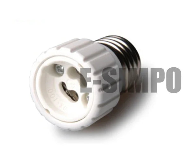 2pc E27 to GU10 Adapter E26 to Gu10 LED Spotlight Lamp Base Converter Ceramic High Temp Resist Gu10 Halogen Light Socket Adapter