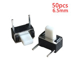 50PCS 3x6 (Side Insertion Two Pin DIP) Mini Tact Switch 3*6*4.3/4.5/5/5.5/6/6.6/7/8mm 50mA DC 12V Micro Push Button Switches