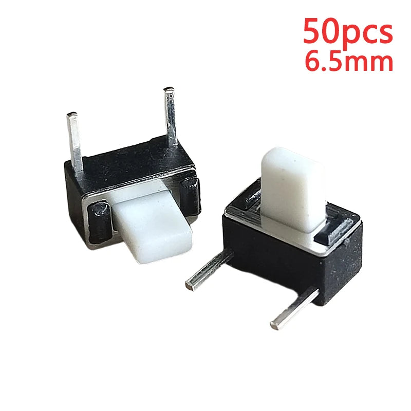 50PCS 3x6 (Side Insertion Two Pin DIP) Mini Tact Switch 3*6*4.3/4.5/5/5.5/6/6.6/7/8mm 50mA DC 12V Micro Push Button Switches