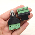 RJ45 To Screw Terminal Adaptor RJ45 Male Female To 8 Pin Connector 8P8C Breakout Board Solderless Network Ethernet Connector