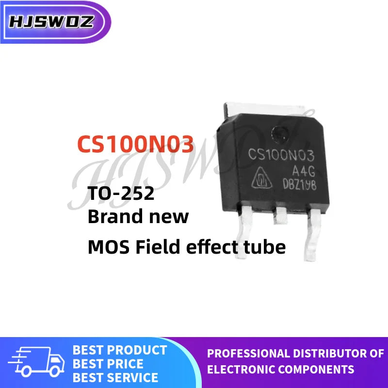 10/100PCS CS100N03 CS100N03A4D TO-252 30V 100A N-channel MOSFET Field effect transistor High-quality