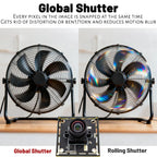 USB3.0 Global Shutter 1.3MP 200fps HD Camera Module 400fps High Speed Motion Camera Board Plug And Play With No Distortion Lens