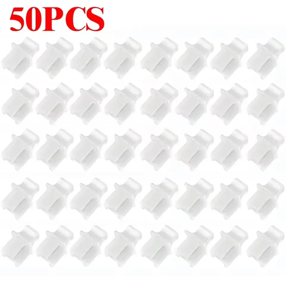 10/50PCS RJ45 Ethernet Port Dust Plug Protection Soft Silicone Cover Network Connector End Router Connection Dustplugs