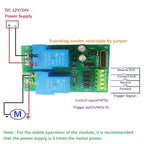 DC 12V 24V 30A Motor Controller Relay Board Forward Reverse Control Limit Start Stop Switch for Garage Door Crane Elevator