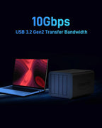 TERRAMASTER F4-425 4Bay NAS Storage Intel x86 Quad-Core CPU 4GB RAM 2.5GbE LAN Network Attached Storage for Home Users (Diskless