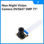 Raspberry Pi 4 Camera 5MP 1080P Night Vision Fisheye IR-CUT Camera Infrared Light OV5647 Webcam for Raspberry Pi 4B 3B+ 3B Zero