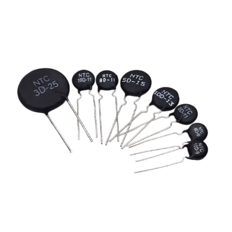 10PCS NTC Thermistor Power Type 3D 8D 10D Series 3D-25 5D-9 5D-11 8D-9 10D-11 Inrush Current Limiter For Power Supply