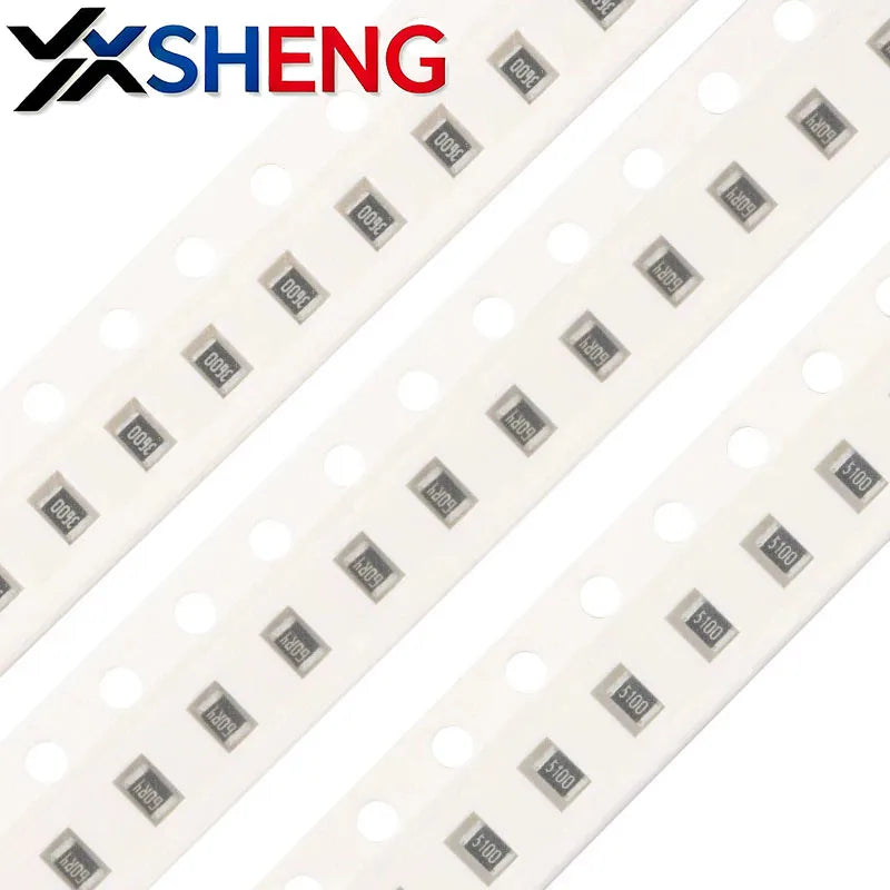 100PCS Resistors 5% 0805 1 10 100 150 220 330 470 ohm 1K 2.2K 10K 100K 10R 100R 220R 330R 470R SMD 1R~1MΩ