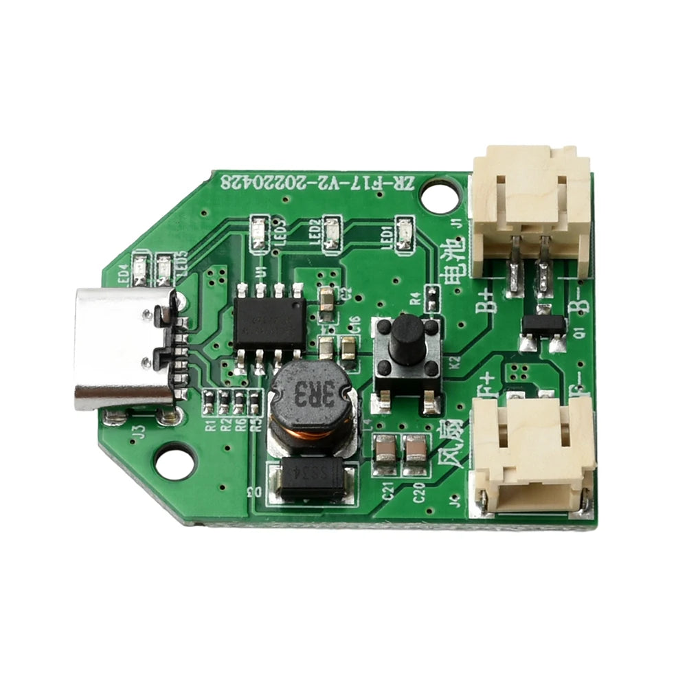 1/3/5/10PCS Type-C Fan Control Board Interface 9V Boost 3-Speed Rechargeable Circuit Board Charging Module USB