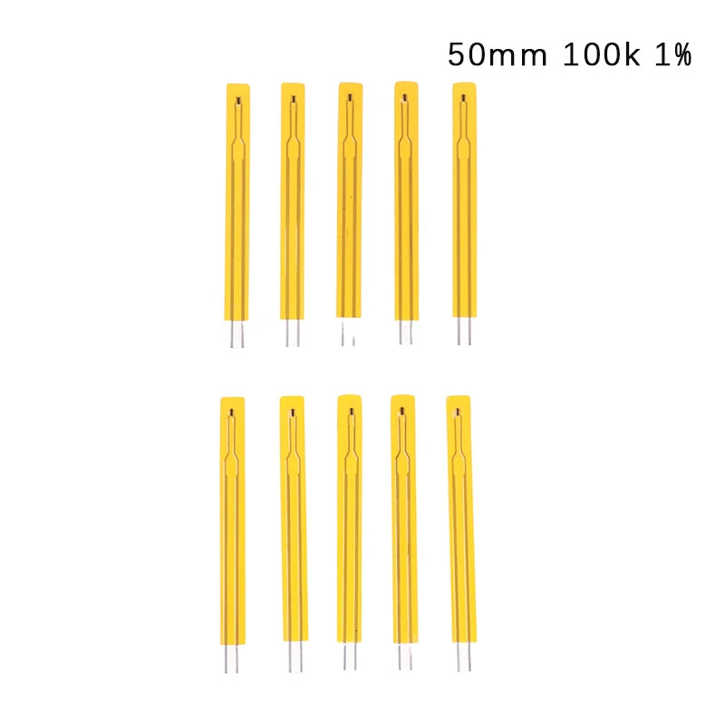 10pcs NTC Thin Film Thermistor 2.5cm 5cm 3950 10K 50K 100K MF5B SMD 1% 5% Temperature Sensor