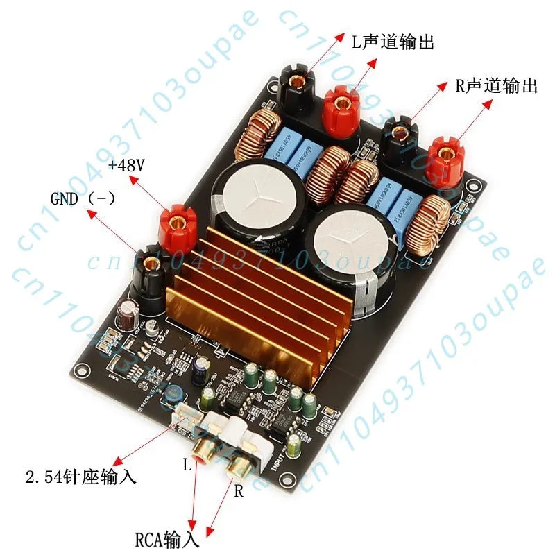 Luxury TPA3255 2.0 Channel Digital Amplifier Board 300W+300W High Power Audio Amp DC40-48V For HIFI Speaker System