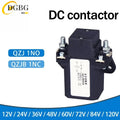 DC Contactor 12V 24V 36V 48V 60V 72V 120V Power Relay 50A 100A 200A Forklift Normally Open Noramlly Closed QZJ