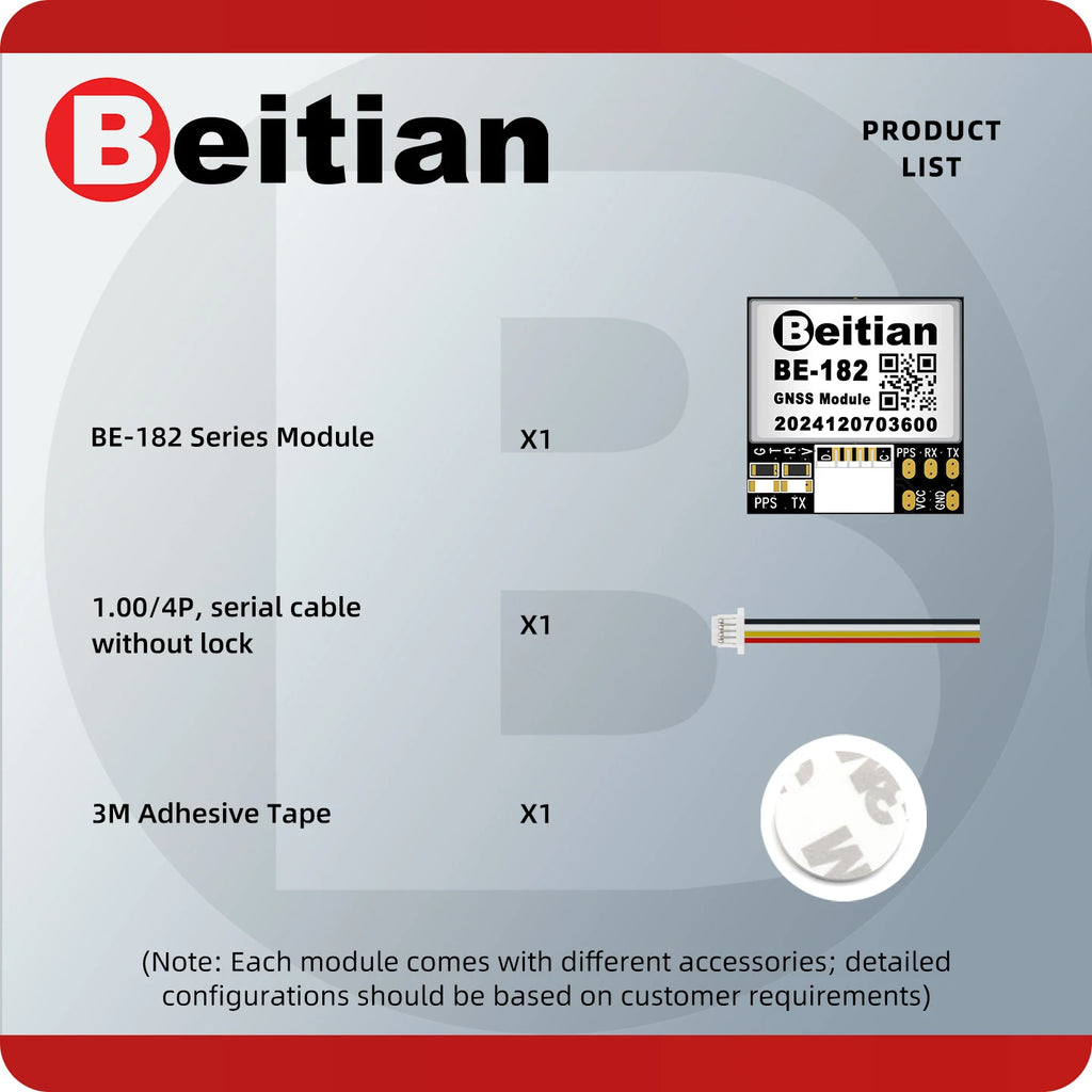 Beitian BE Series BE-180 - BE-882 GNSS Module Ublox M10 TTL Built-in IST8310 Compass BDS GPS GALILEO FPV UAV Flight Control