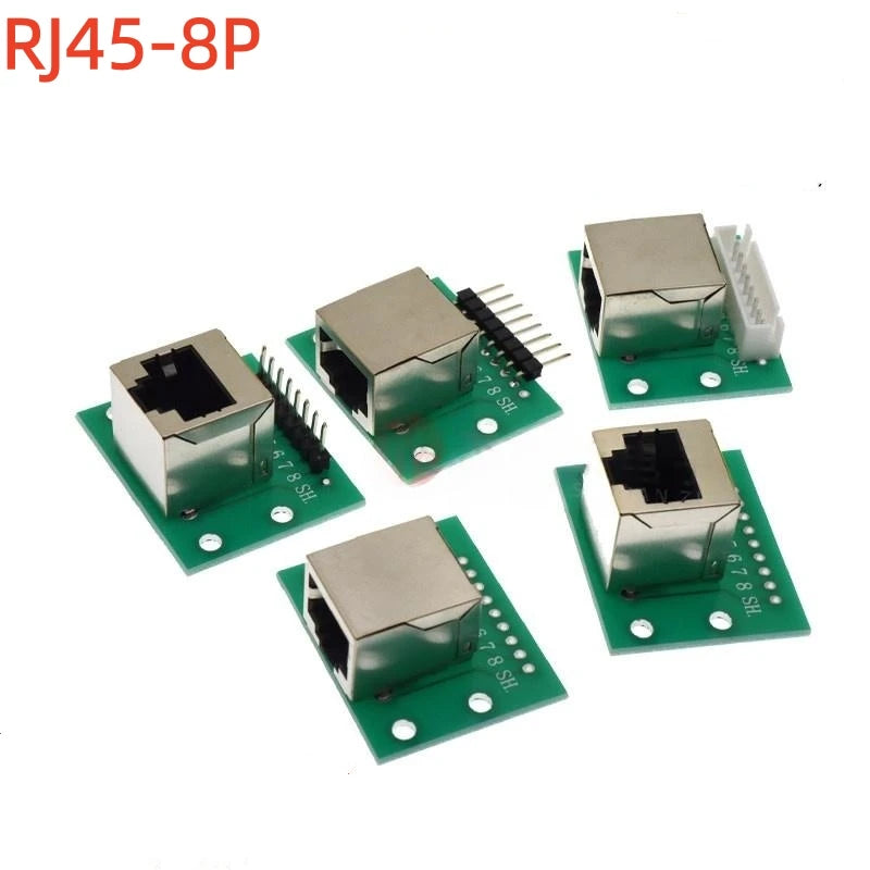 1PCS RJ45 Network Port 8P Adapter Board Vertical/Horizontal Adapter Board/Test Board Network Port Adapter Line Terminal